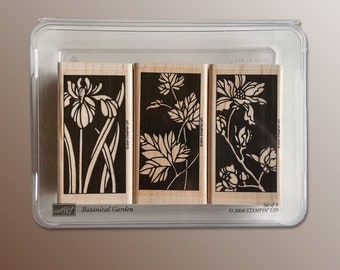 Botanical Garden Stamps by Stampin' Up, Set of 3, 2004, Retired