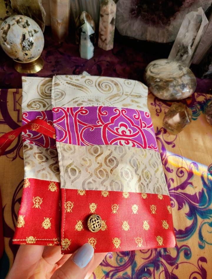 Tarot Deck Wrap Oracle Pouch Reading Cloth Rune Bag Etsy