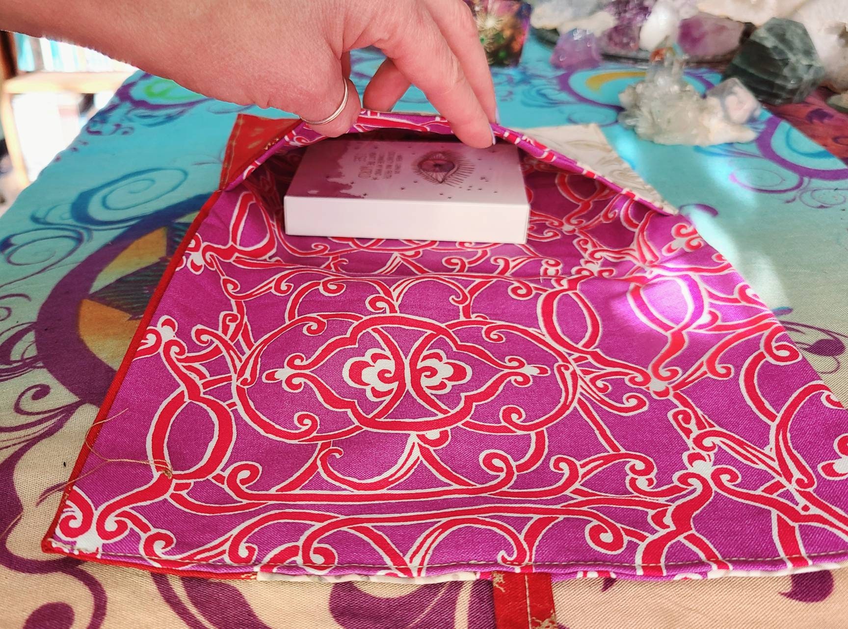 Tarot Deck Wrap Oracle Pouch Reading Cloth Rune Bag Etsy