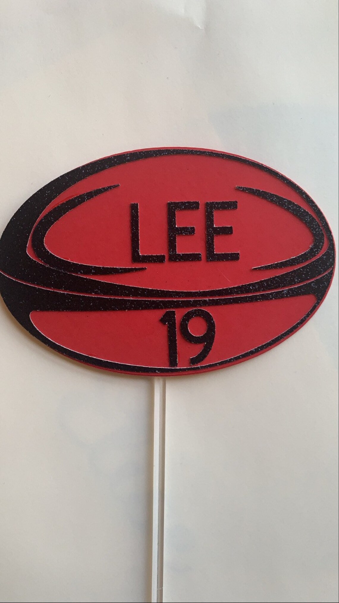 Rugby Ball Cake Topper Etsy