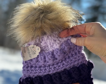 Purple Ombré Beanie