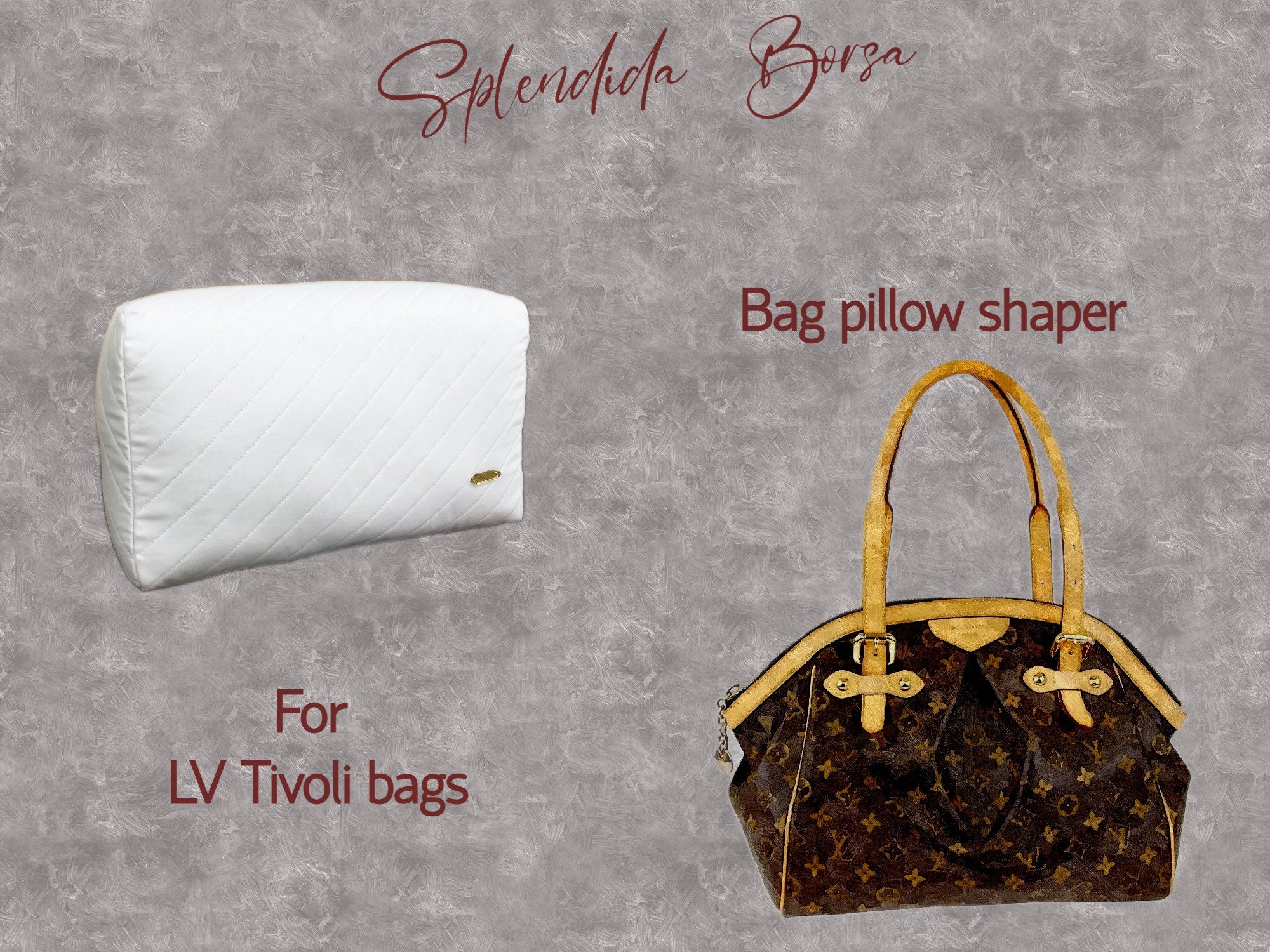 Satin Pillow Luxury Bag Shaper For Louis Vuitton's Graceful PM and