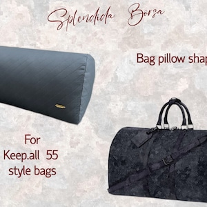 Satin Pillow Luxury Bag Shaper For Louis Vuitton Keepall (Chocolate Brown)  (More colors available)