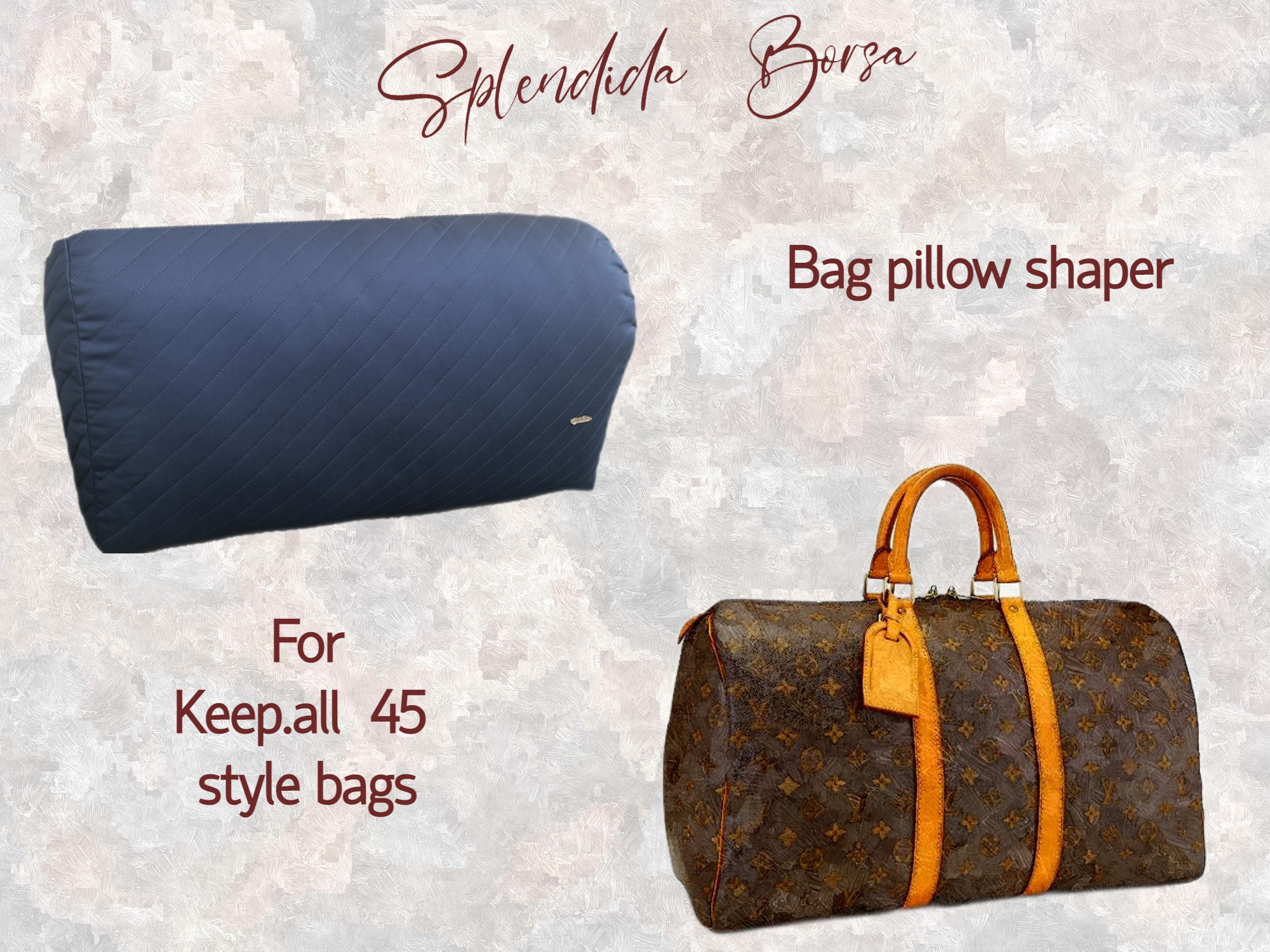 LV Keep_all 45 Purse Pillow Bag Shaper Stuffer for L V 