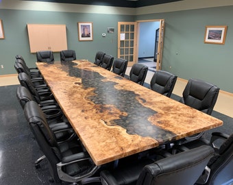 Mappa Burl Dining Table and Conference Table