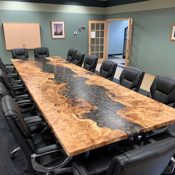 Mappa Burl Dining Table and Conference Table