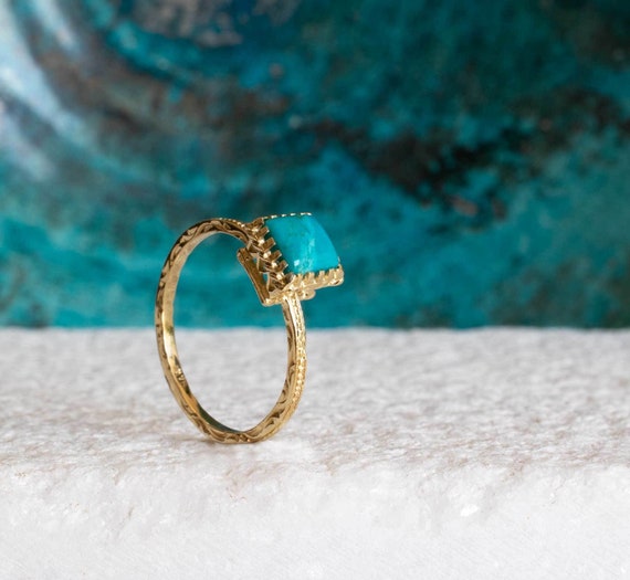 Buy Turquoise Ring, Brass Ring, Gemstone Ring, Handmade Jewelry, Unique Ring,  Boho Ring, Vintage Ring, Gift for Her, Gifts for Him Online in India - Etsy  | Turquoise ring, Gemstones, Handmade ring