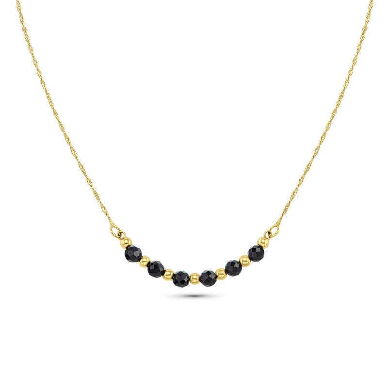 Black and Gold Necklace - Etsy