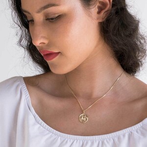 Sagittarius Gold Necklace, 14K Gold Pendant Necklace, Sagittarius Necklace, Zodiac Necklace Gold, Zodiac Jewelry, Gold Pendants image 4