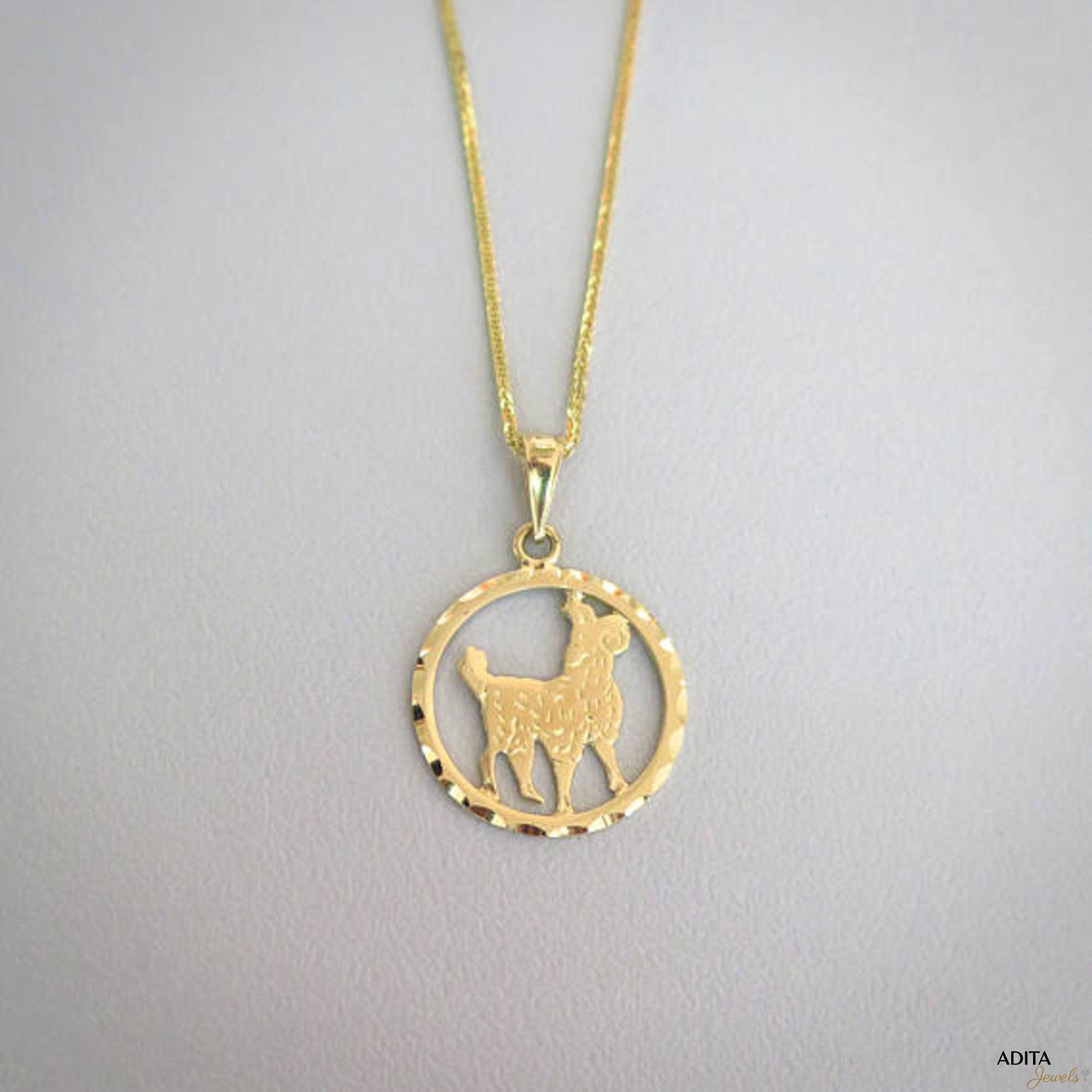 Gold Aries Necklace Aries Necklace Gold Aries Pendant | Etsy