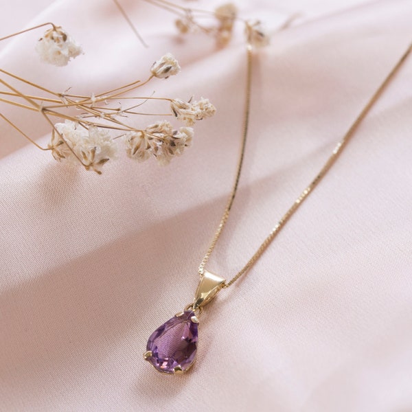 Amethyst Necklace Etsy