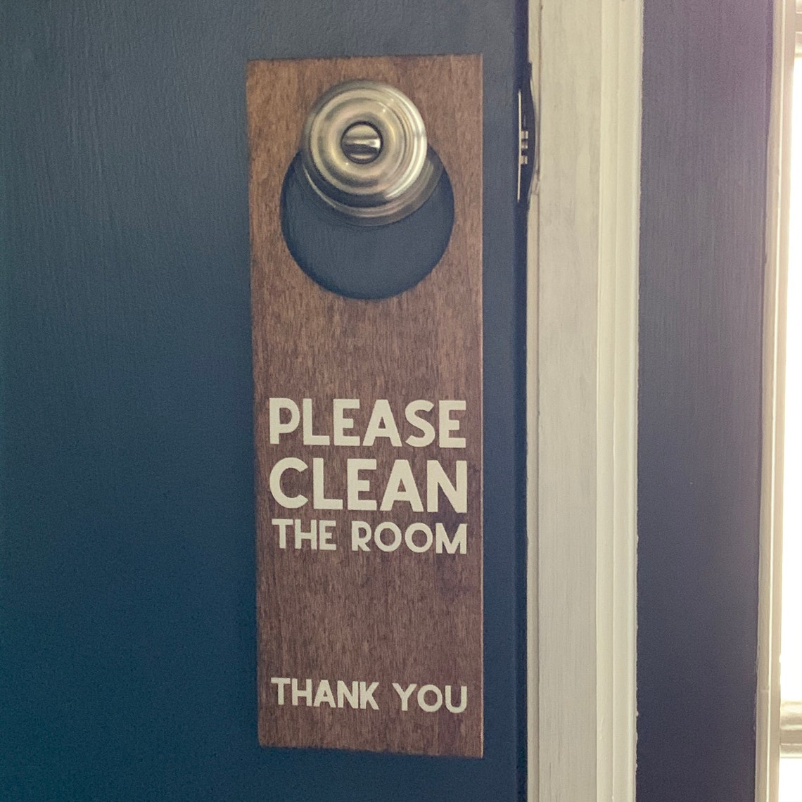 Personalized Please Clean The Room Custom Door Sign made by Etsy