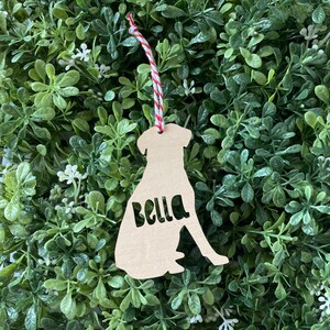 Personalized Lab Dog Ornament Labrador Christmas Ornament Custom Dog Ornament image 1