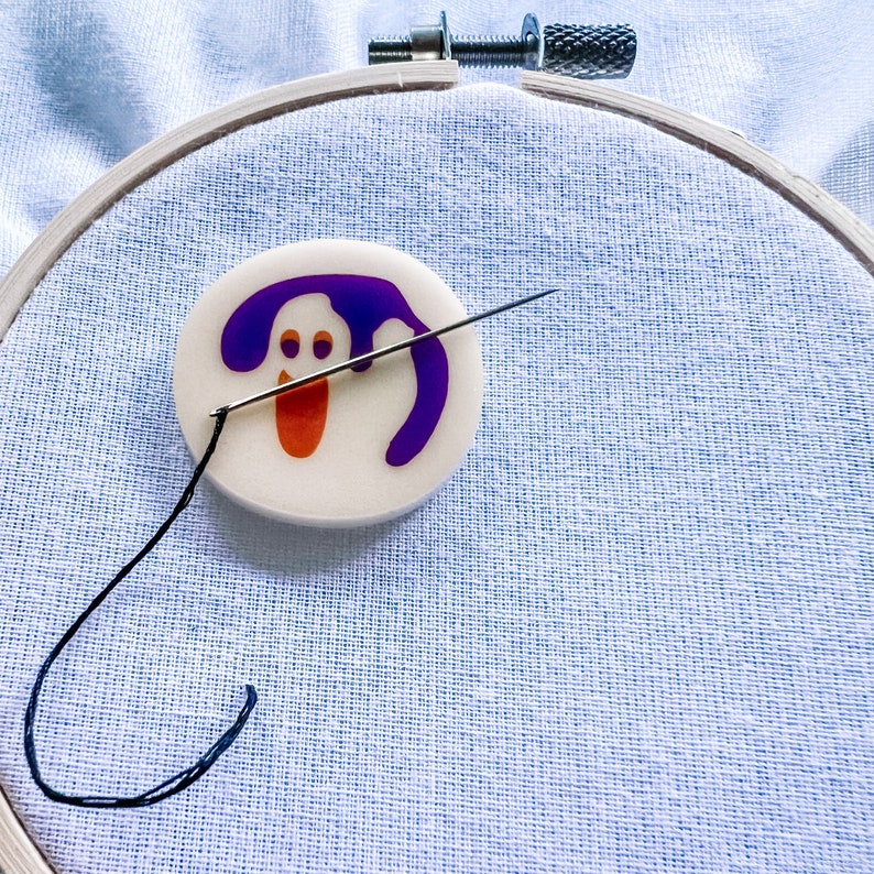 Slice and Bake Cookie Magnetic Needle Minder Ghost Laser Cut Acrylic Needleminder Halloween Embroidery Accessories image 3