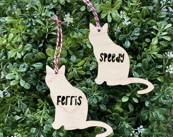 Personalized Cat Ornament - Custom Pet Ornament