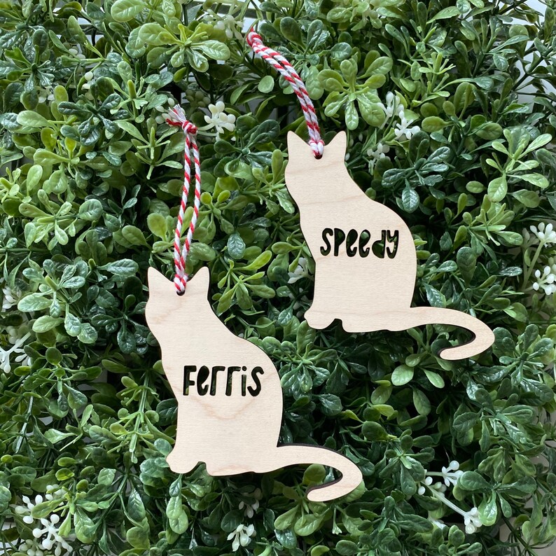 Personalized Cat Ornament Custom Pet Ornament image 1