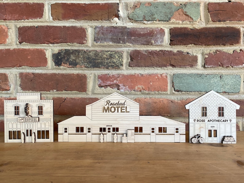 Laser Cut Wood Christmas Village Decorative Village