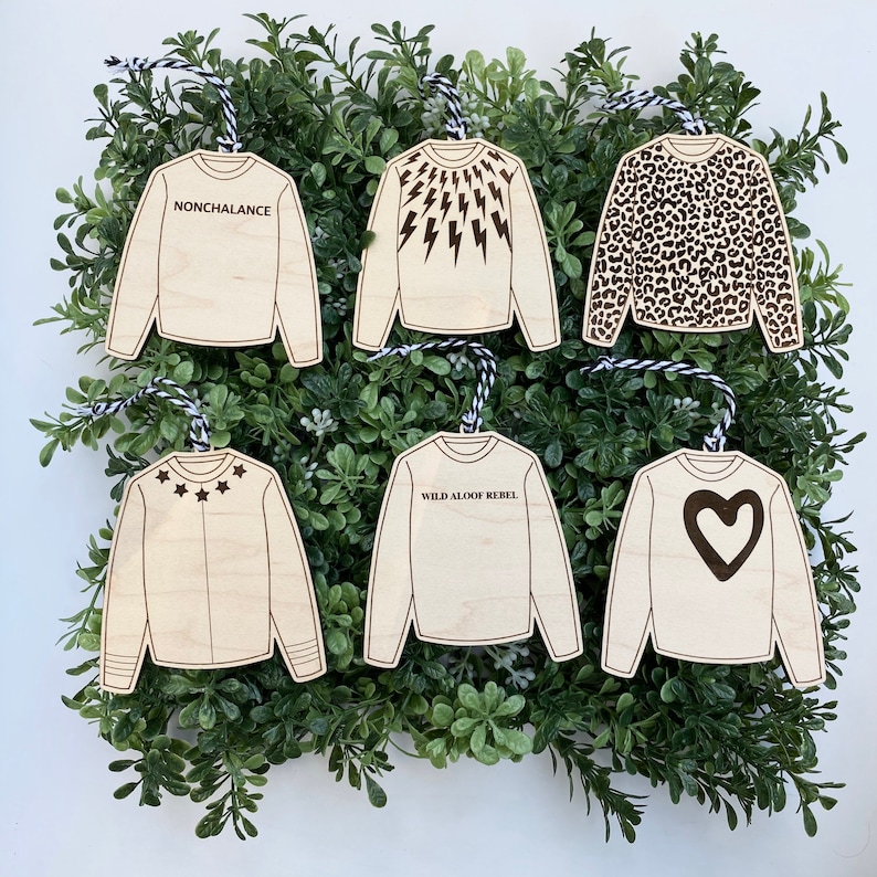 29 Fun and Quirky Schitt's Creek Gifts from Etsy You'll Love featured by top Seattle lifestyle blogger, Marcie in Mommyland: David Rose Sweater Christmas Ornament image 0