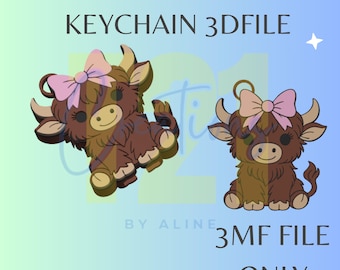 Coquette Cow Can Opener 3D 3MF File Download