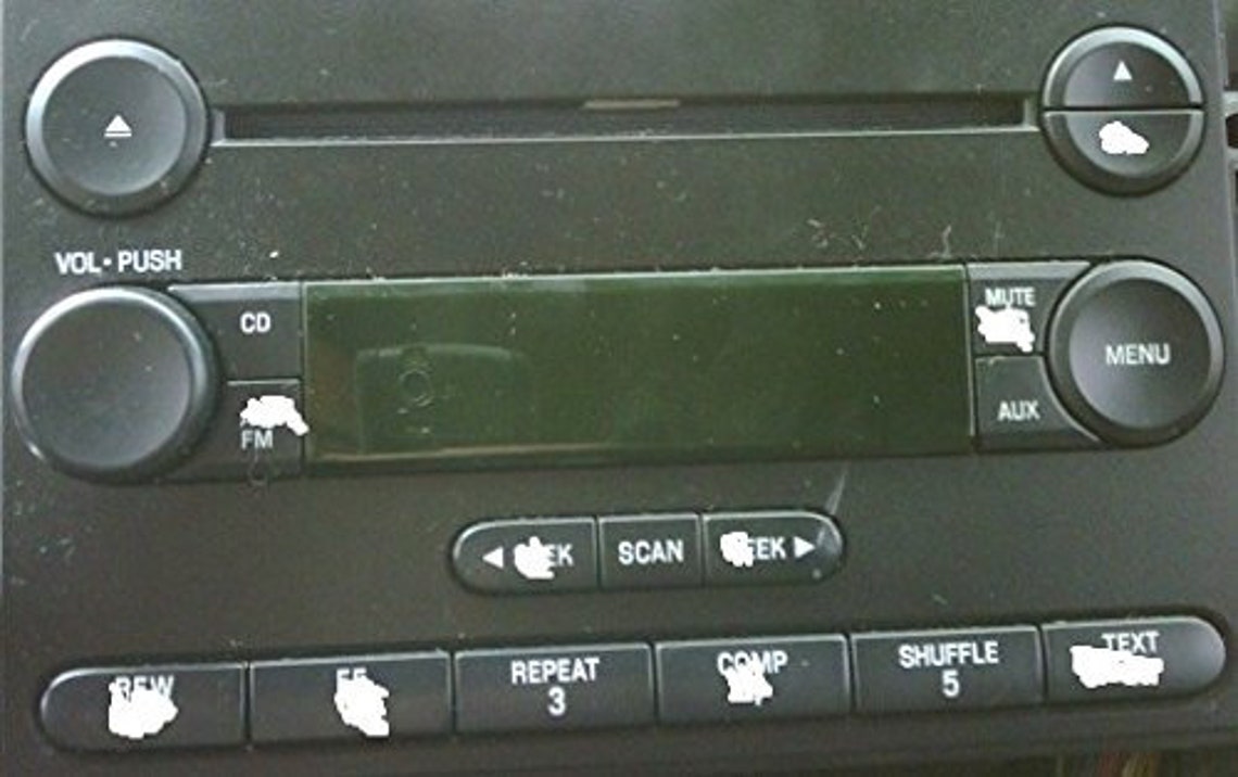 Radio Button Repair Overlay Decals For Ford F150 Expedition Etsy