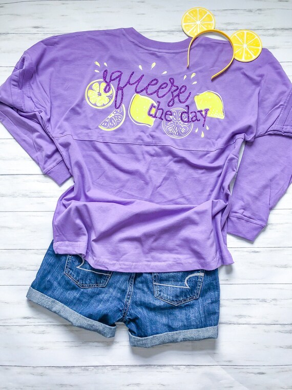 Small Disney Epcot Flower and Garden 2019 Violet Lemonade Spirit Jersey Adult