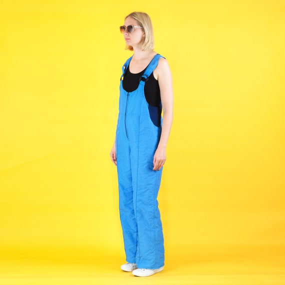 Vintage Women ski pants/ Blue ski trousers/ Ski s… - image 3