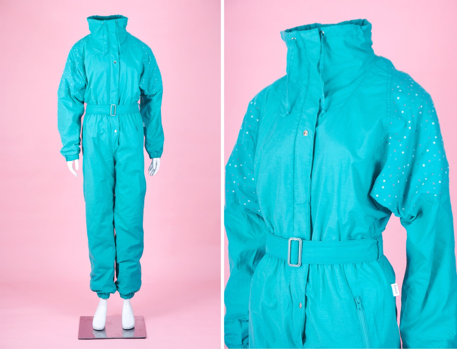 Tuta da sci verde Italia