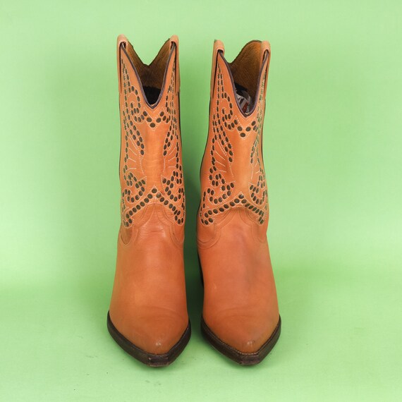 Vintage Marlboro Classics Women Cowboy Boots/ Bro… - image 3