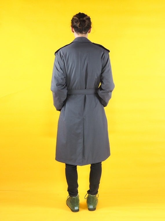 Vintage Oratop gray men trench coat/ Winter overc… - image 6