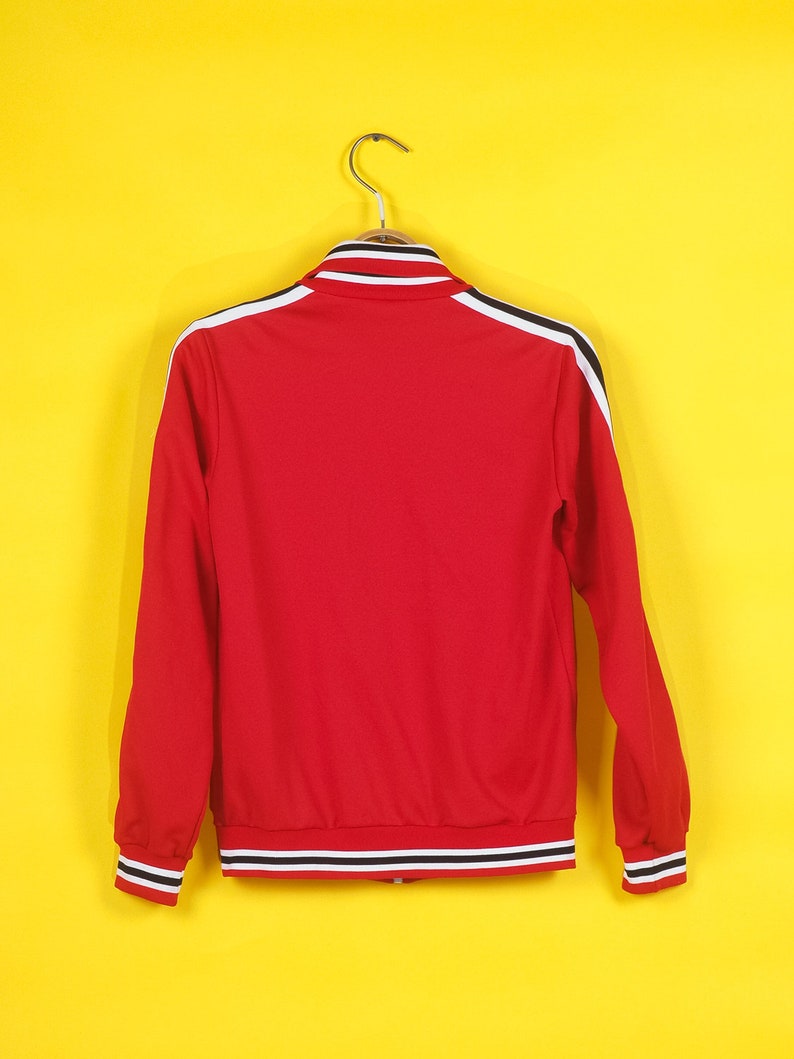 Vintage Women Red Track Jacket/ Retro Classic Windbreaker/ | Etsy