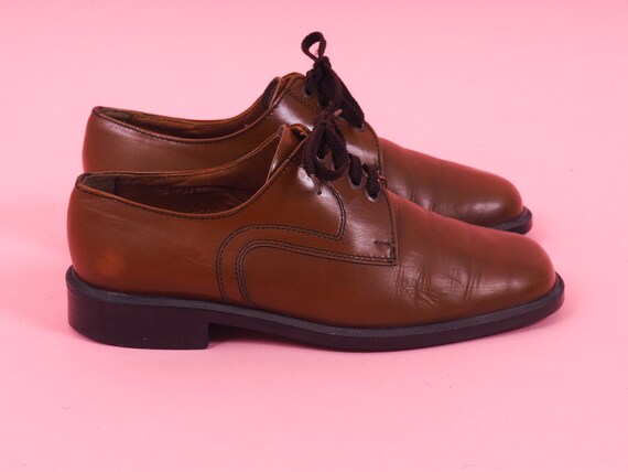 Vintage men brown leather oxford shoes/ Berlin leather dress shoes/ Classic shoes/ Formal shoes/ Size EU 43/UK M 8,5/ US M 9 Vintage men brown leather oxford shoes/ Berlin leather dress shoes/ Classic shoes/ Formal shoes/ Size EU 43/UK M 8,5/ US M 9