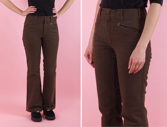 Vintage Veddel Brown Pants/ Women Flared Boot Cut Pants/ Work Outdoors  Trekking Trousers/ Cowboy Pants/ Size Small -  Canada