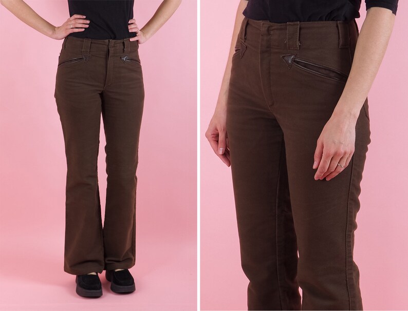 flared work trousers