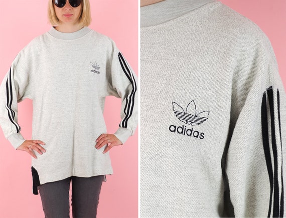 Pull gris adidas sale