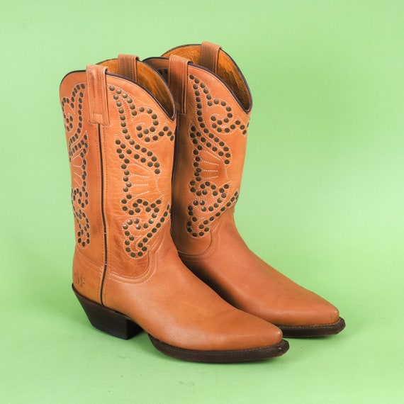 Vintage Marlboro Classics Women Cowboy Boots/ Bro… - image 2