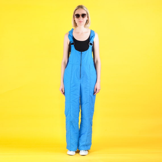 Vintage Women ski pants/ Blue ski trousers/ Ski s… - image 2