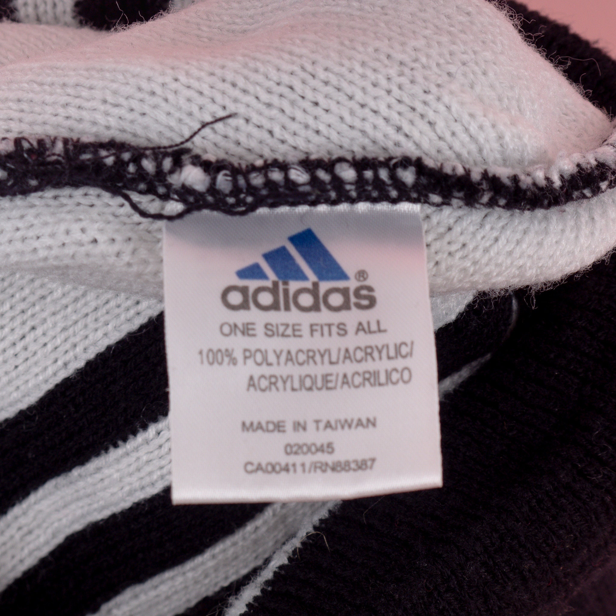 Vintage Adidas Knit Beanie Hat Cap/ Embroidered Logo/ Black - Etsy