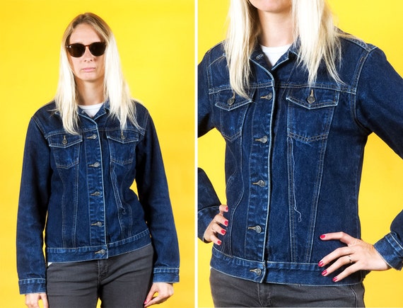 navy blue jean jacket