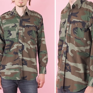 Vintage Mil-tec military style shirt/Hunting Outdoors Army jacket/ Military uniform Top/ Soldier wear / Size Small