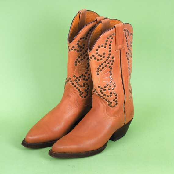 Vintage Marlboro Classics Women Cowboy Boots/ Bro… - image 5