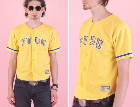 Vintage FUBU Baseball Jersey/ Hip Hop 90s/ Men Sports Jacket/ 