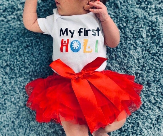 holi special dress for baby girl