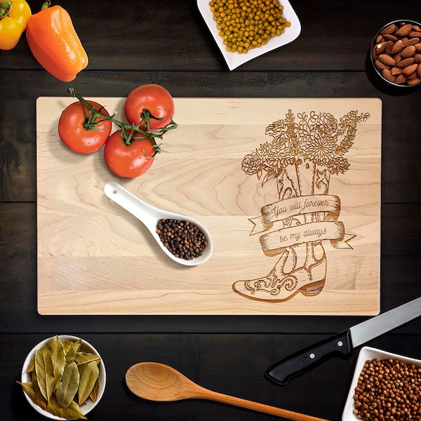 Boot Chopping Board Etsy