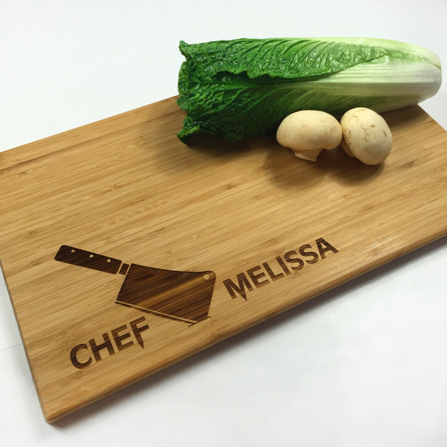 Tabla de cortar personalizada Chef Regalo Chef Cuchillo Chef Nombre  Cuchillo de cocina Láser Grabado Madera Tabla de cortar Nombre  personalizado Amor para cocinar Cortar -  México