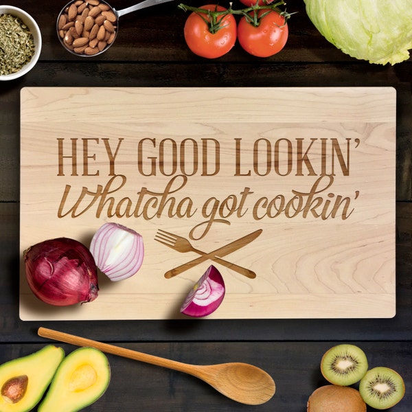 Cutting Board Housewarming Gift Cooking Kitchen Tools Chef Laser Engraved CB0026