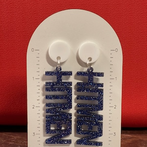 Game Day Earrings School Spirit Football Earrings College Football High School Mascot Gameday Spirit Wear Team Earrings School Spirit Gift image 6