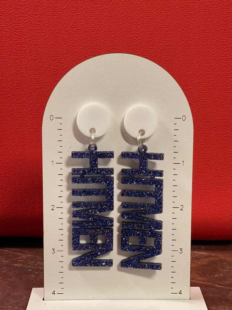 Game Day Earrings School Spirit Football Earrings College Football High School Mascot Gameday Spirit Wear Team Earrings School Spirit Gift image 6