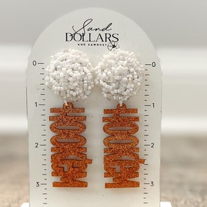 Texas Long Horn Earrings Hook’em Jewelry Gameday Rush