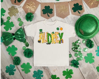 Lucky Shirt St Patrick’s Kids Leprechaun Shirt Personalized Shirt Name Shirt St Patrick’s Custom Pinch Proof