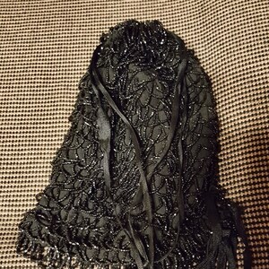 Vintage 1920s Black Beaded Flapper Bag in Great Condition - Etsy